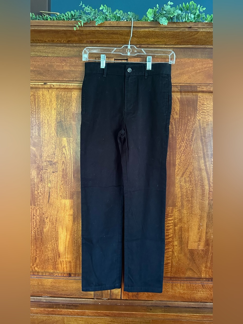 The Children's Place Black Straight-Leg Chinos